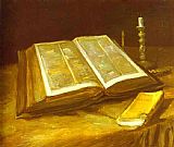 Still Life with Open Bible by Vincent van Gogh